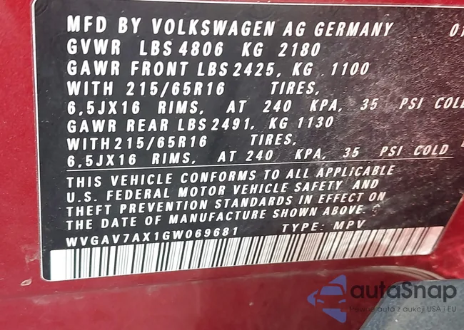 WVGAV7AX1GW069681: 44366905