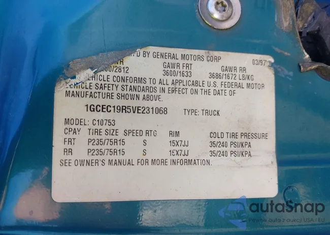 1GCEC19R5VE231068: 44368353