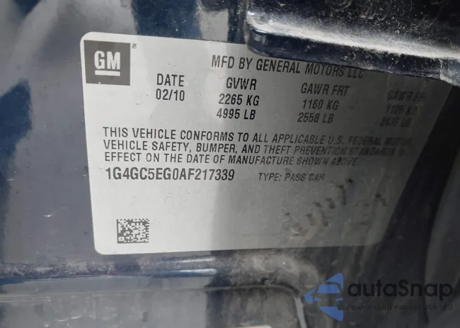 1G4GC5EG0AF217339: 44368402