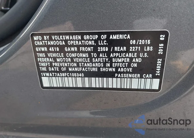 1VWAT7A38FC105340: 44368416