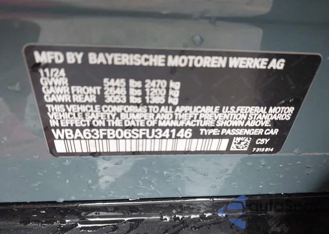 WBA63FB06SFU34146: 44368419