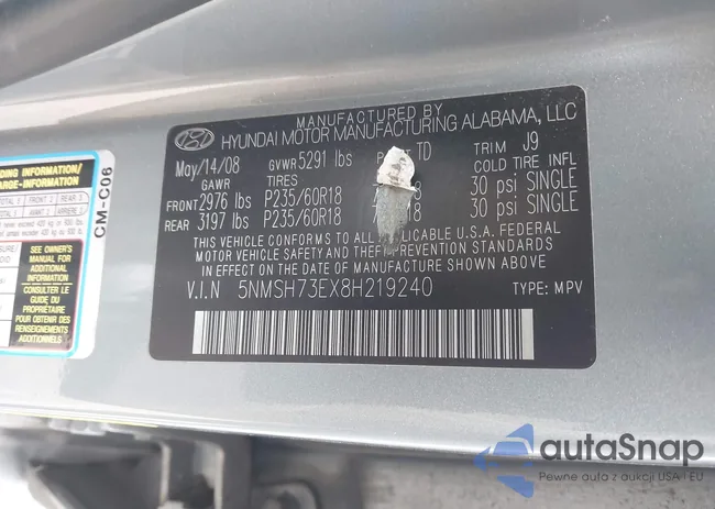 5NMSH73EX8H219240: 44368426