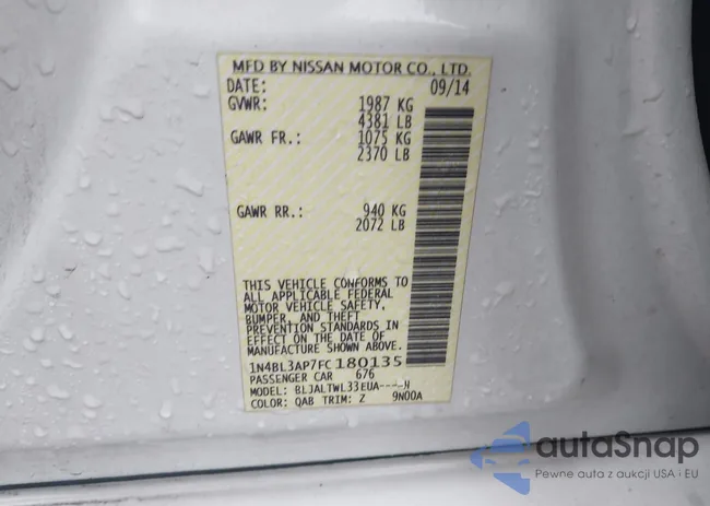 1N4BL3AP7FC180135: 44367640