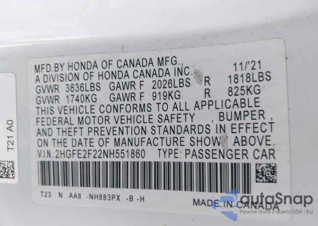 2HGFE2F22NH551860: 44367688