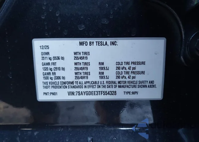 7SAYGDEE3TF554328: 44368973