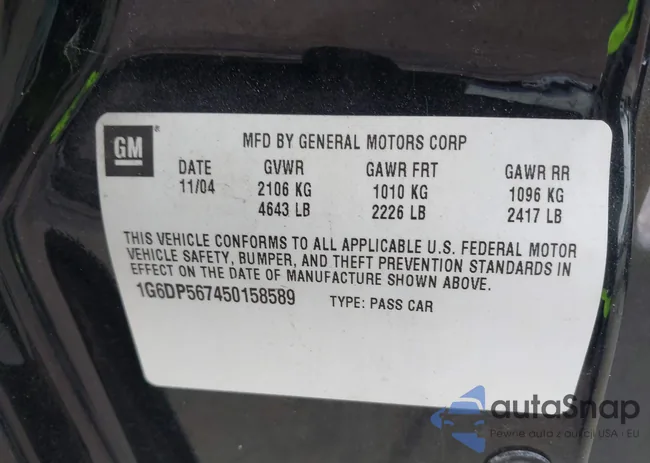 1G6DP567450158589: 44369371