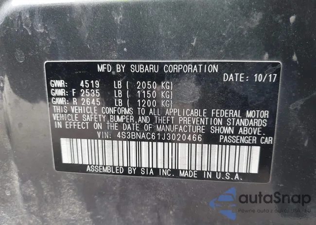 4S3BNAC61J3020466: 44369447