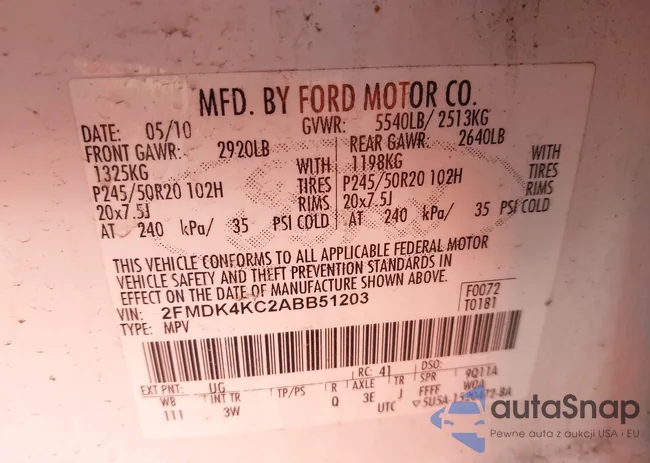 2FMDK4KC2ABB51203: 44369473