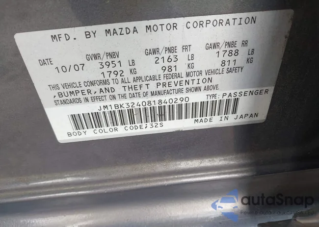 JM1BK324081840290: 44368547