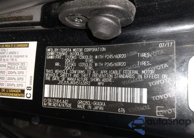 JTEZU5JR0H5163893: 44368595