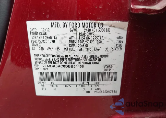 2FMDK3KC8DBB54458: 44368613