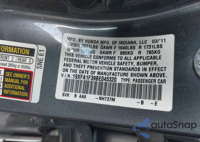 19XFA1F39BE045320: 44368712