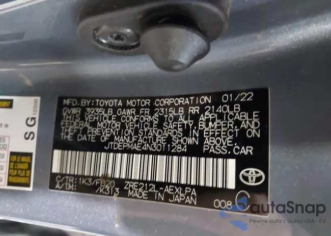 JTDEPMAE4N3011284: 44368718