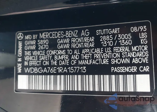 WDBGA76E1RA157713: 44368818