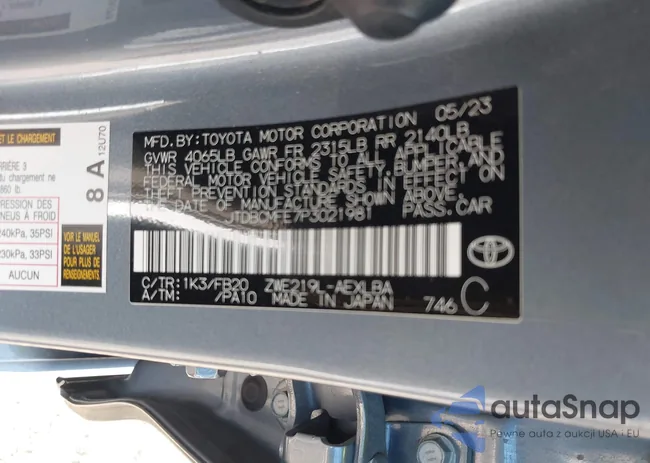 JTDBCMFE7P3021981: 44368872