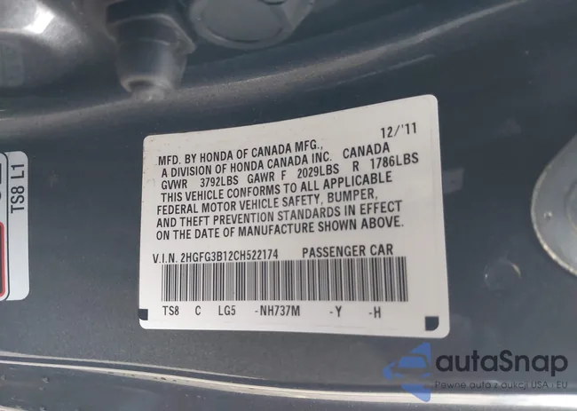 2HGFG3B12CH522174: 44370112