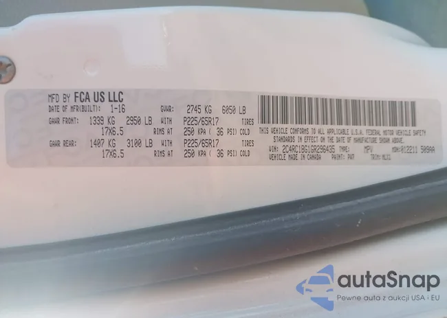 2C4RC1BG1GR296435: 44370154