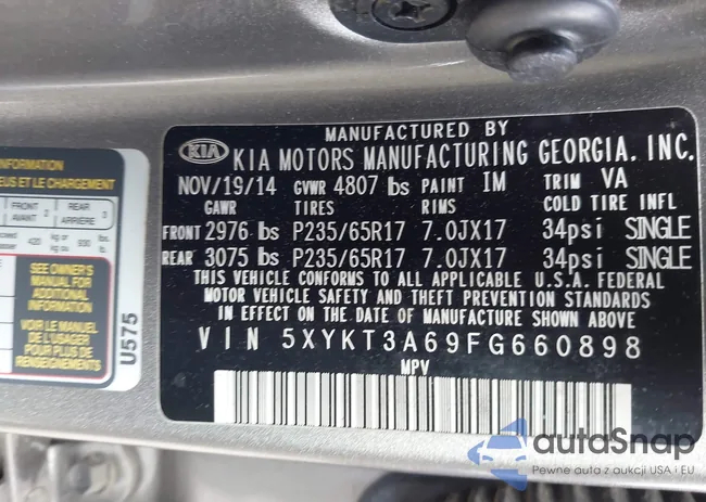 5XYKT3A69FG660898: 44370408