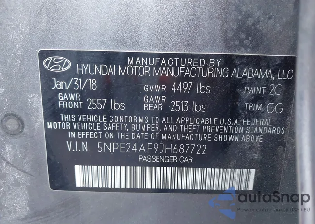 5NPE24AF9JH687722: 44370420