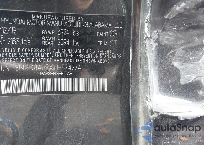 5NPD84LFXLH574274: 44369742