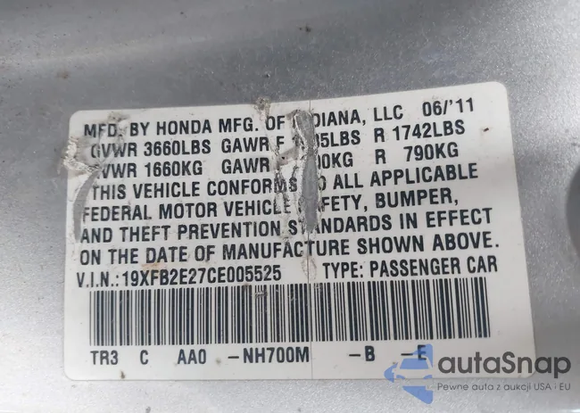 19XFB2E27CE005525: 44370913