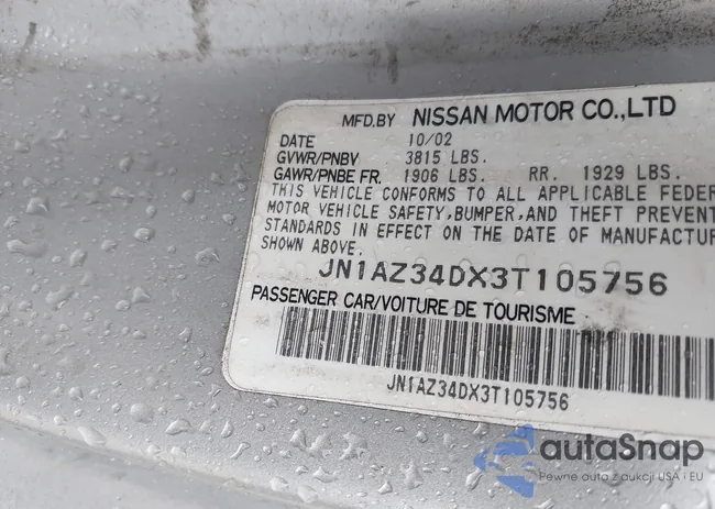 JN1AZ34DX3T105756: 44371020