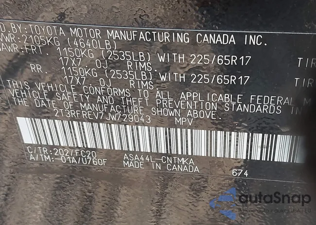 2T3RFREV7JW729043: 44371137