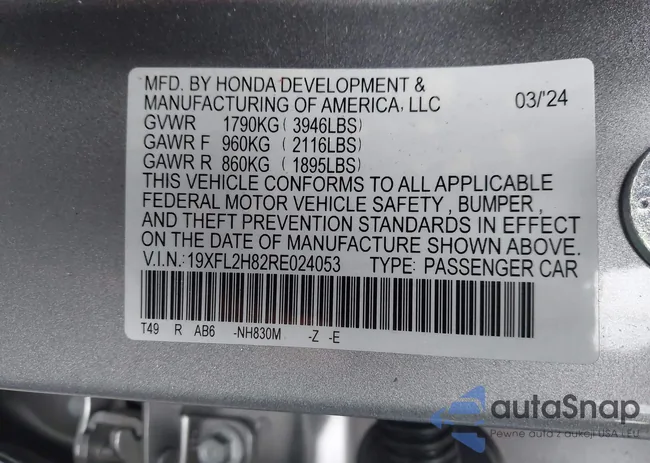 19XFL2H82RE024053: 44371149