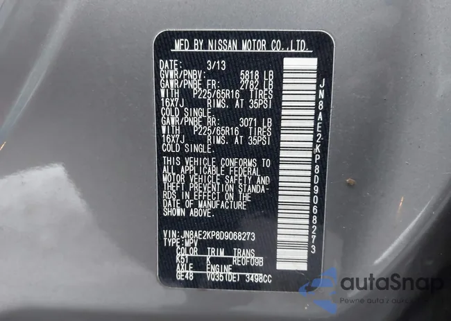 JN8AE2KP8D9068273: 44371317