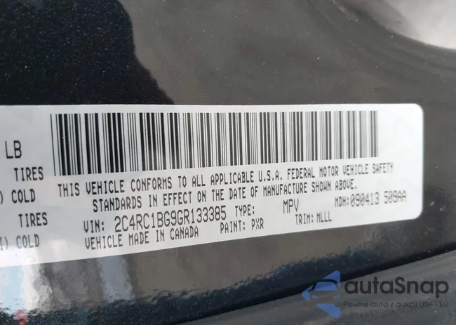 2C4RC1BG9GR133385: 44371321