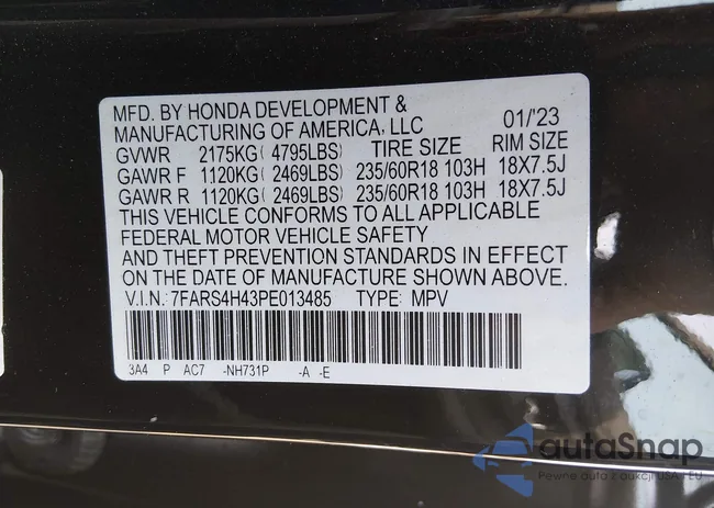 7FARS4H43PE013485: 44371362