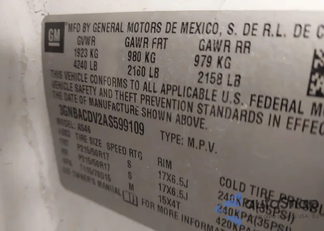 3GNBACDV2AS599109: 44371451