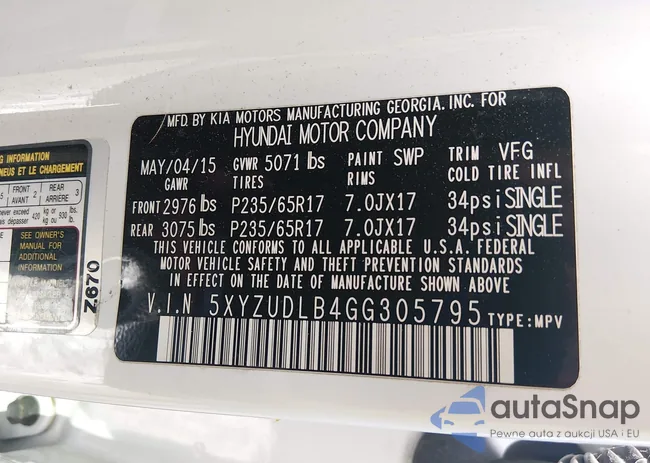 5XYZUDLB4GG305795: 44370595