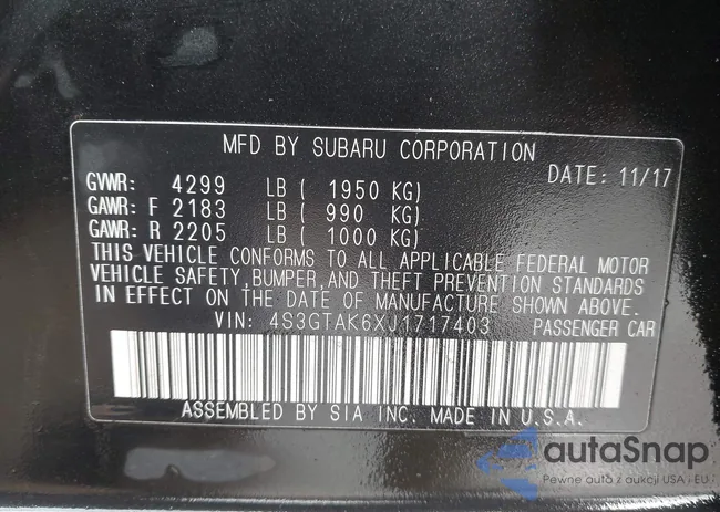 4S3GTAK6XJ1717403: 44370817