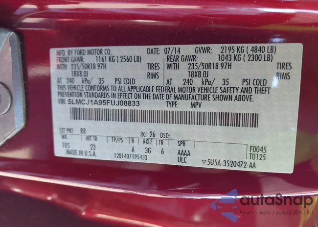 5LMCJ1A95FUJ08833: 44372120