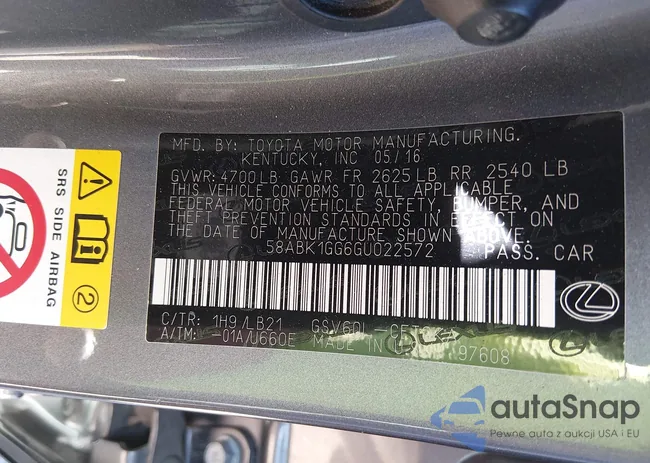 58ABK1GG6GU022572: 44372235