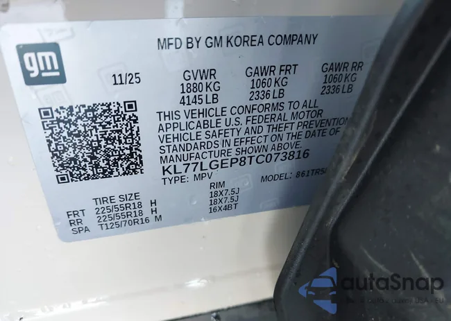 KL77LGEP8TC073816: 44372264