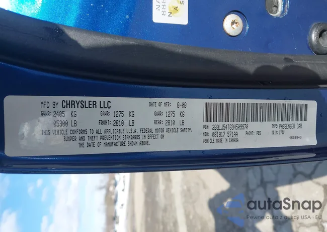 2B3LJ54T69H509970: 44372270