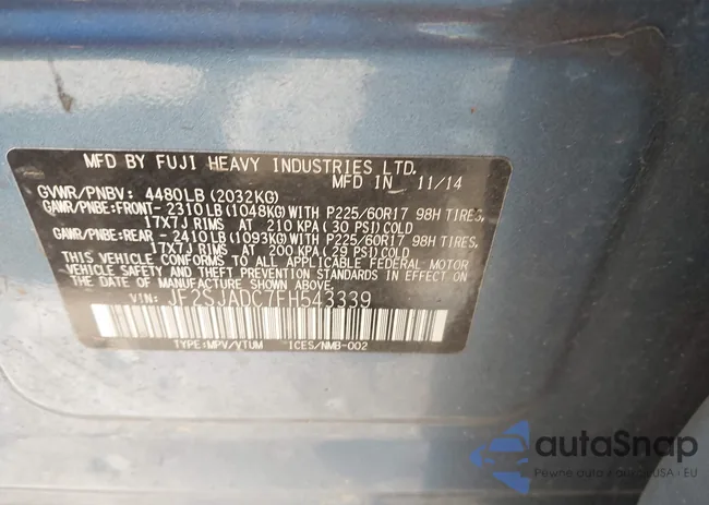 JF2SJADC7FH543339: 44372282