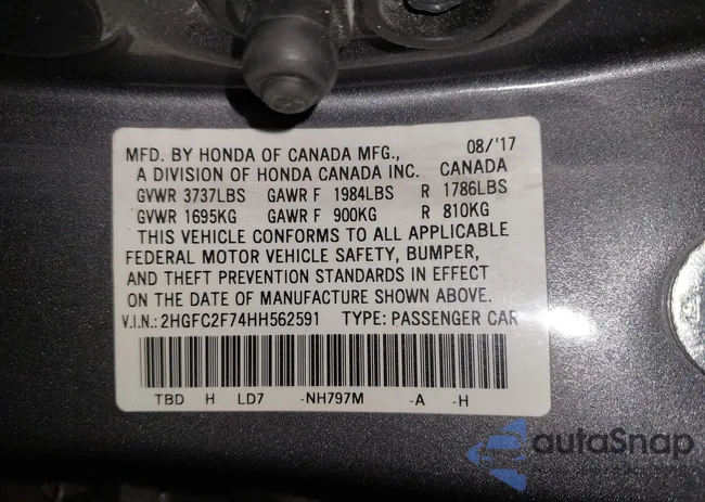 2HGFC2F74HH562591: 44372326