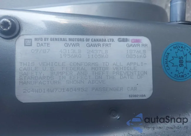 2G4WD14W7J1404952: 44371753