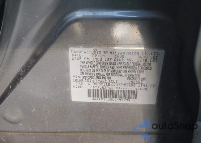 3N1CP5CU5KL499794: 44371814