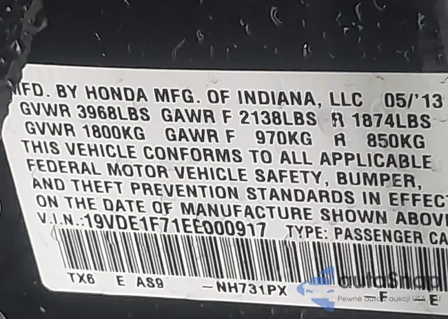 19VDE1F71EE000917: 44371815