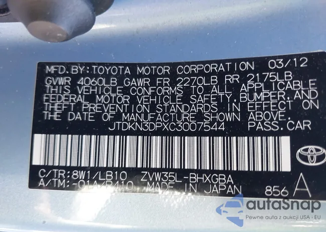 JTDKN3DPXC3007544: 44373254