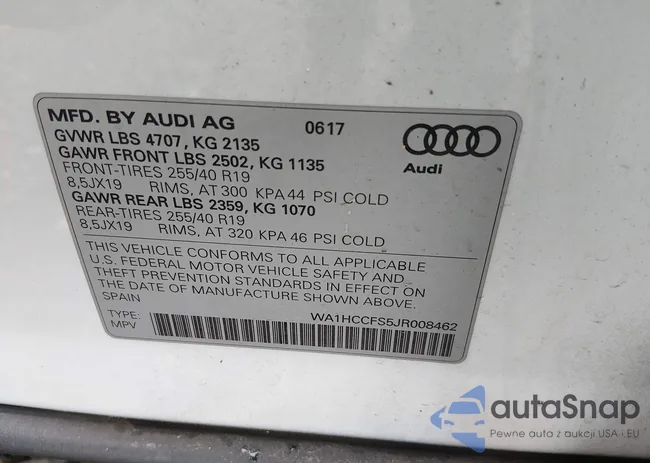 WA1HCCFS5JR008462: 44373333