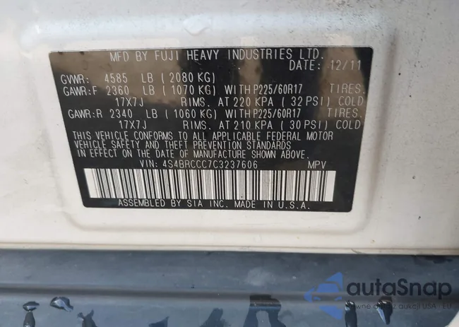 4S4BRCCC7C3237606: 44373438