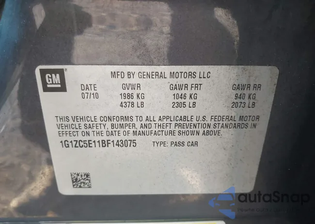 1G1ZC5E11BF143075: 44373470