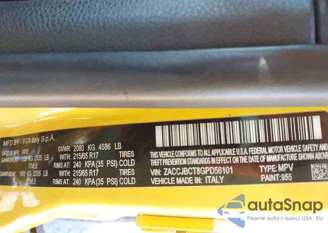 ZACCJBCT8GPD56101: 44372557