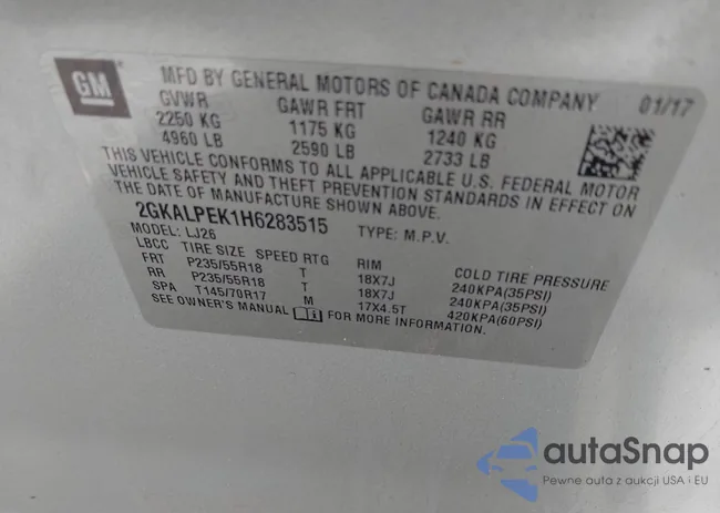 2GKALPEK1H6283515: 44372723