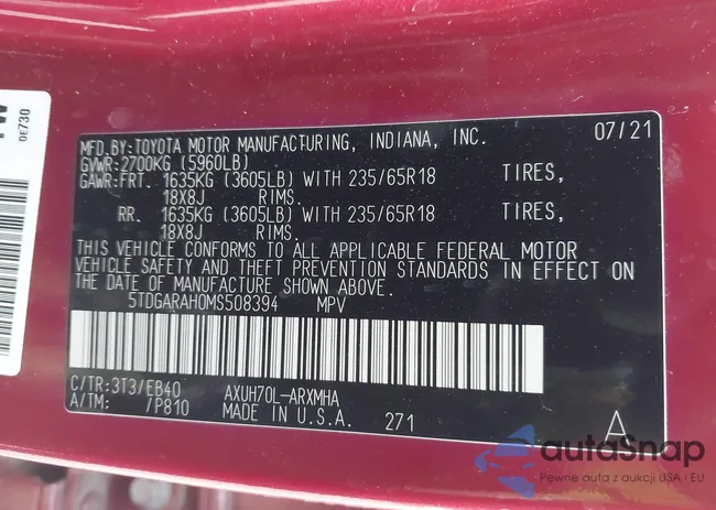 5TDGARAH0MS508394: 44372809